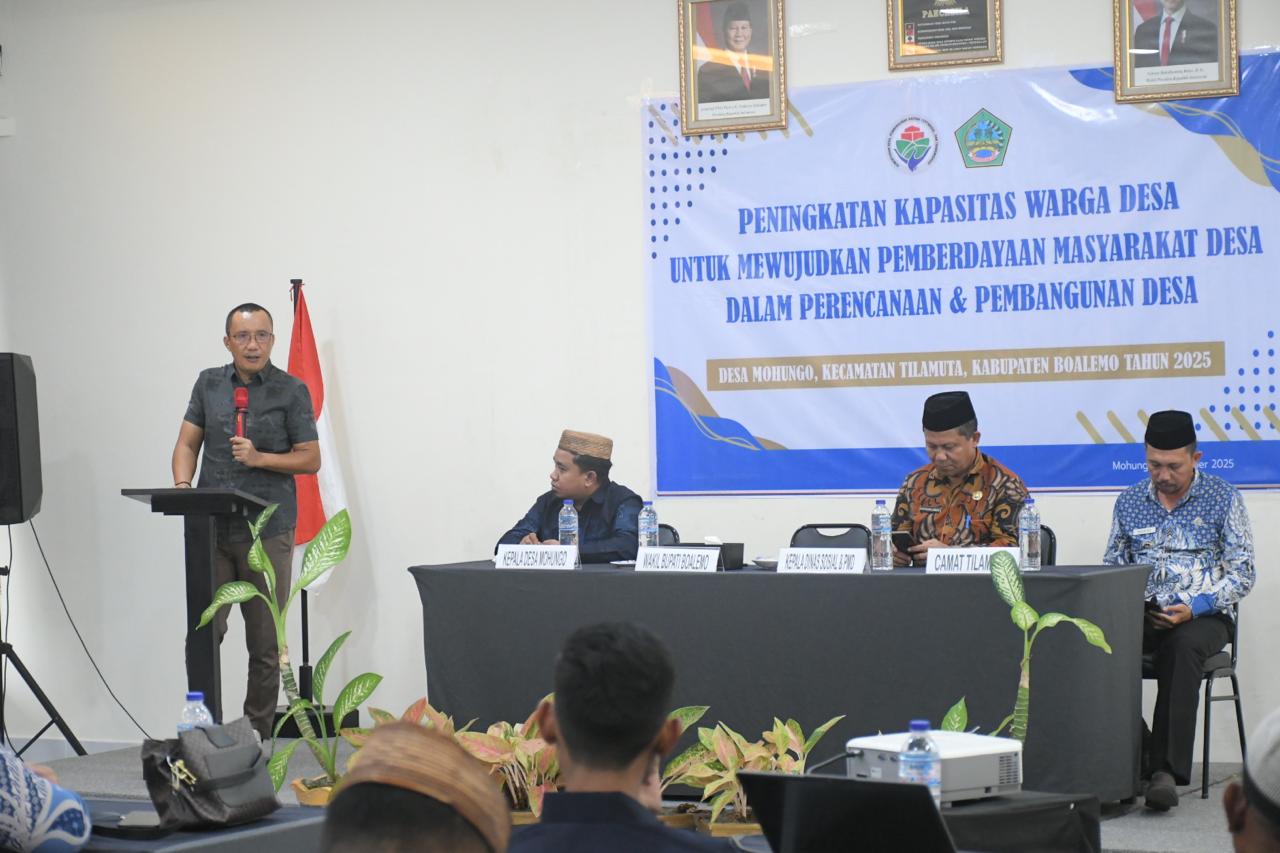 Wabup Lahmuddin Apresiasi Pemdes Mohungo Dukung Perputaran Ekonomi Lokal